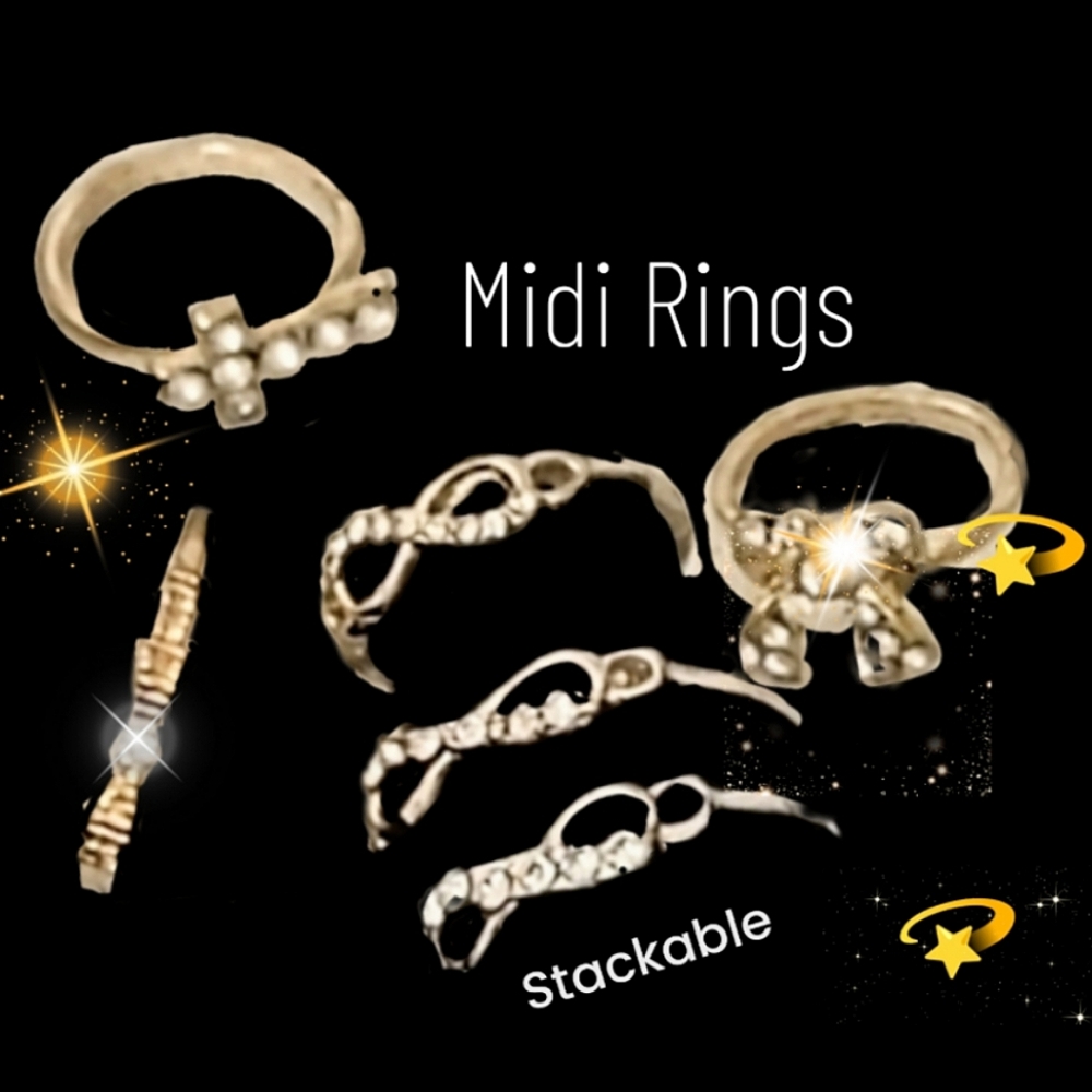 Choice of 3 Midi Rings